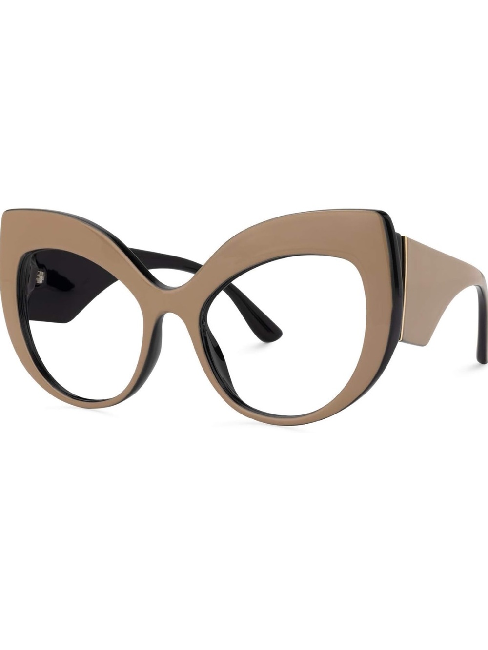 VOOGLAM Voogueme Cat Eye Blue Light Blocking Glasses in Khaki Color